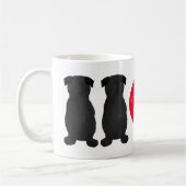Mug Cadeau de Carlin noir pour maman (Gauche)