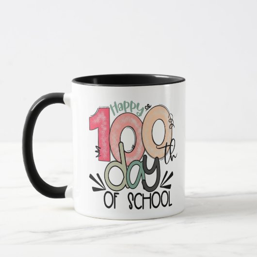 Mug cadeau de célébration des 100 jours d'école (Gauche)