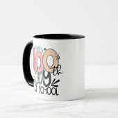 Mug cadeau de célébration des 100 jours d'école (Devant gauche)