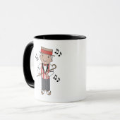 Mug Cadeau de chanteur de musique de raseur-coiffeur (Devant gauche)