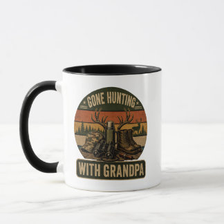 Mug Cadeau de chasse pour papy Chasseur vintage