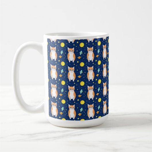 Mug Cadeau de chat | Graphique de Motif de chat spatia (Gauche)