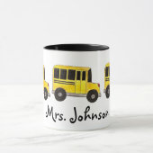 Mug Cadeau de chauffeur de bus de l'école d'enseignant (Centre)