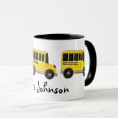 Mug Cadeau de chauffeur de bus de l'école d'enseignant (Devant droit)
