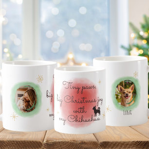 Mug Cadeau de chien personnalisé pour Noël - Chihuahua