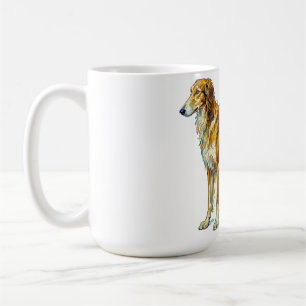 Mug Cadeau de chien Saluki de couleur vibrante et colo