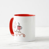 Mug Cadeau de chocolat chaud de Noël (Devant gauche)