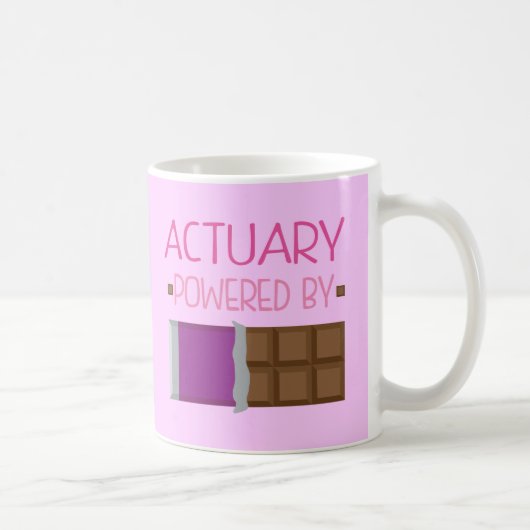 Mug Cadeau de chocolat d'actuaire pour la femme (Droite)