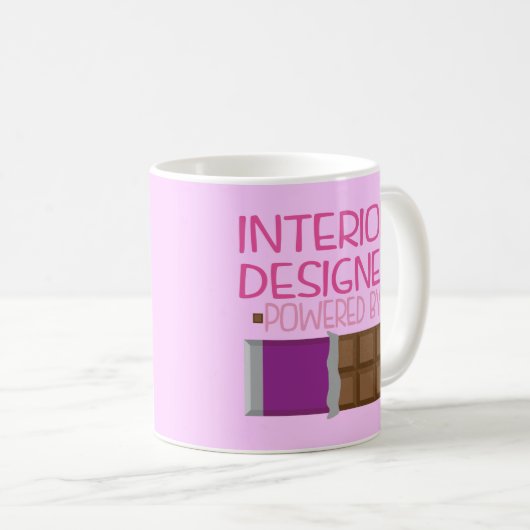 Mug Cadeau de chocolat de dessinateur d'intérieurs (Devant droit)