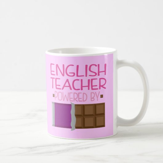 Mug Cadeau de chocolat de professeur d'Anglais pour (Droite)