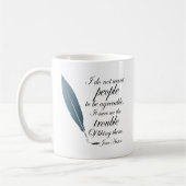 Mug Cadeau de citation de Jane Austen (Gauche)