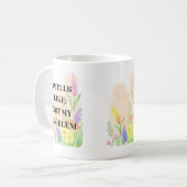 Mug Cadeau de citation drôle “Ça sent comme pas mon pr (Devant gauche)