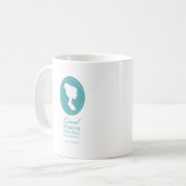 Mug Cadeau de citation perdu par opinion bleue de Jane (Devant gauche)