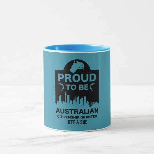 Mug Cadeau de citoyenneté australienne (Centre)