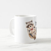 Mug Cadeau de cœurs de raton laveur (Devant gauche)