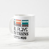 Mug Cadeau de collecte de trains du modèle de mécanici (Devant gauche)