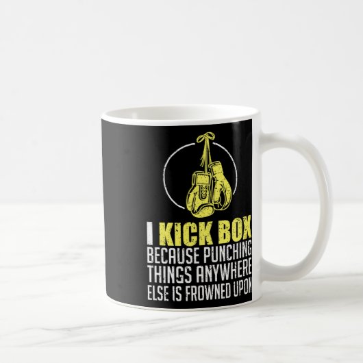 Mug Cadeau de combattant Combyt drôle de kickboxing Ki (Droite)