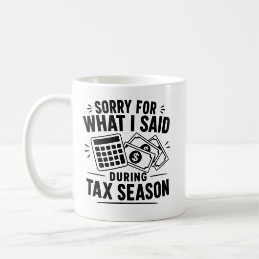Mug Cadeau de comptable fiscal pour professionnel CPA (Gauche)