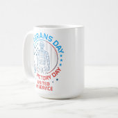 Mug Cadeau de conception de badge de fierté de service (Devant gauche)