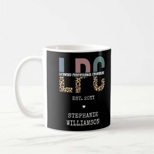 Mug Cadeau de conseiller professionnel autorisé LPC pe (Gauche)