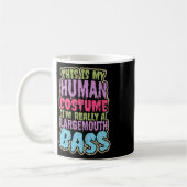 Mug Cadeau de costume humain de design de pêche Byss à (Gauche)