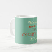 Mug Cadeau de couleur pastel en terre cuite verte pour (Devant gauche)