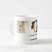 Mug Cadeau de Couple Mariés Fleuris (Devant gauche)