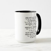 Mug Cadeau de courriel d'entreprise, Bureau sarcastiqu (Devant droit)