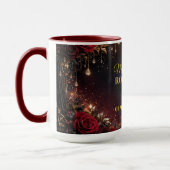Mug Cadeau de date de mariage Celestial Gothci M. & Mm (Gauche)