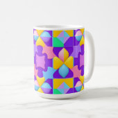 Mug Cadeau de décoration moderne géométrique abstrait (Devant droit)