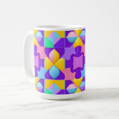 Mug Cadeau de décoration moderne géométrique abstrait (Devant gauche)