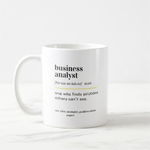 Mug Cadeau de définition d'analyste commercial