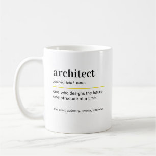 Mug Cadeau de définition d'architecte drôle