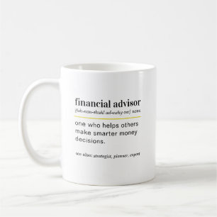Mug Cadeau de définition de conseiller financier drôle