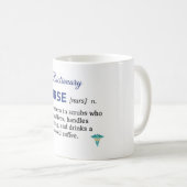 Mug Cadeau de définition d'infirmière drôle  (Devant droit)