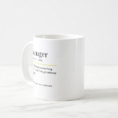 Mug Cadeau de définition d'un gestionnaire drôle (Devant gauche)