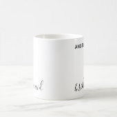 Mug Cadeau de demoiselle d'honneur de mariage avec typ (Centre)