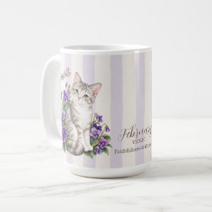 Mug Cadeau de demoiselle d'honneur pour chat avec la f