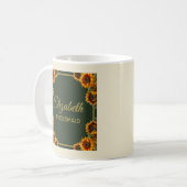 Mug Cadeau de demoiselle d'honneur vert forêt Tourneso (Devant gauche)