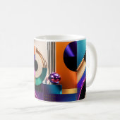 Mug Cadeau de design de formes géométriques abstraites (Devant droit)