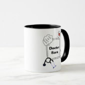 Mug Cadeau de design Médicale pour docteur (Devant droit)
