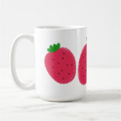 Mug Cadeau de deux fraises mignonnes (Gauche)