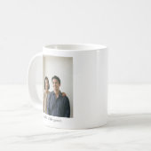 Mug Cadeau de deux photos de la mère du marié Sentimen (Devant gauche)