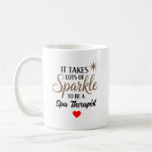 Mug ✨ cadeau de devis Sparkle pour le thérapeute Spa (Gauche)
