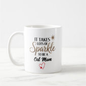 Mug ✨ cadeau de devis Sparkle pour maman chat (Gauche)