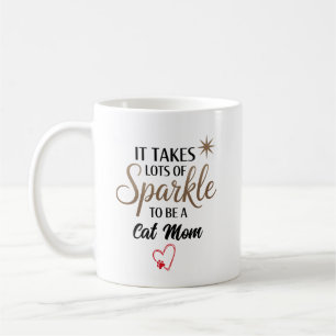 Mug ✨ cadeau de devis Sparkle pour maman chat