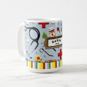 Mug Cadeau de diplôme d'infirmière (Devant gauche)