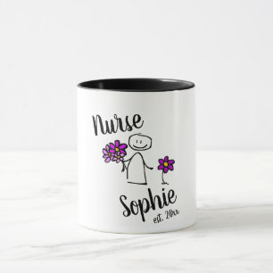 Mug Cadeau De Diplôme Pour Infirmière Personnalisée Aj