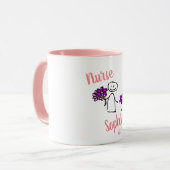 Mug Cadeau De Diplôme Pour Infirmière Personnalisée Aj (Devant gauche)