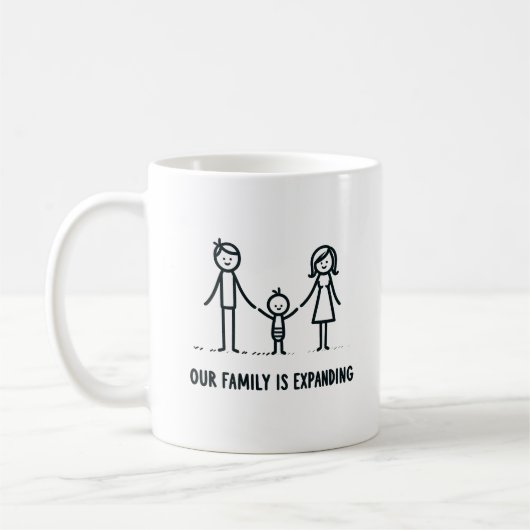 Mug Cadeau de Faire-part de grossesse (Gauche)